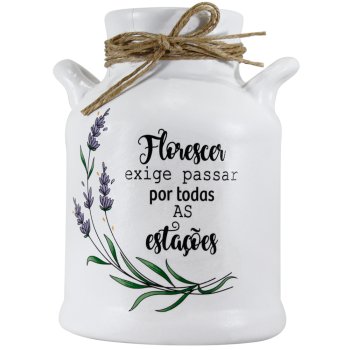 Leiteira lavanda Cerâmica - 1L