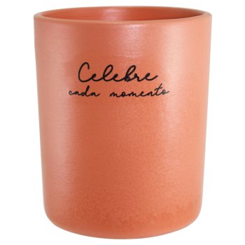 Pote Redondo Decorativo 400ml Cerâmica Terracota Celebre